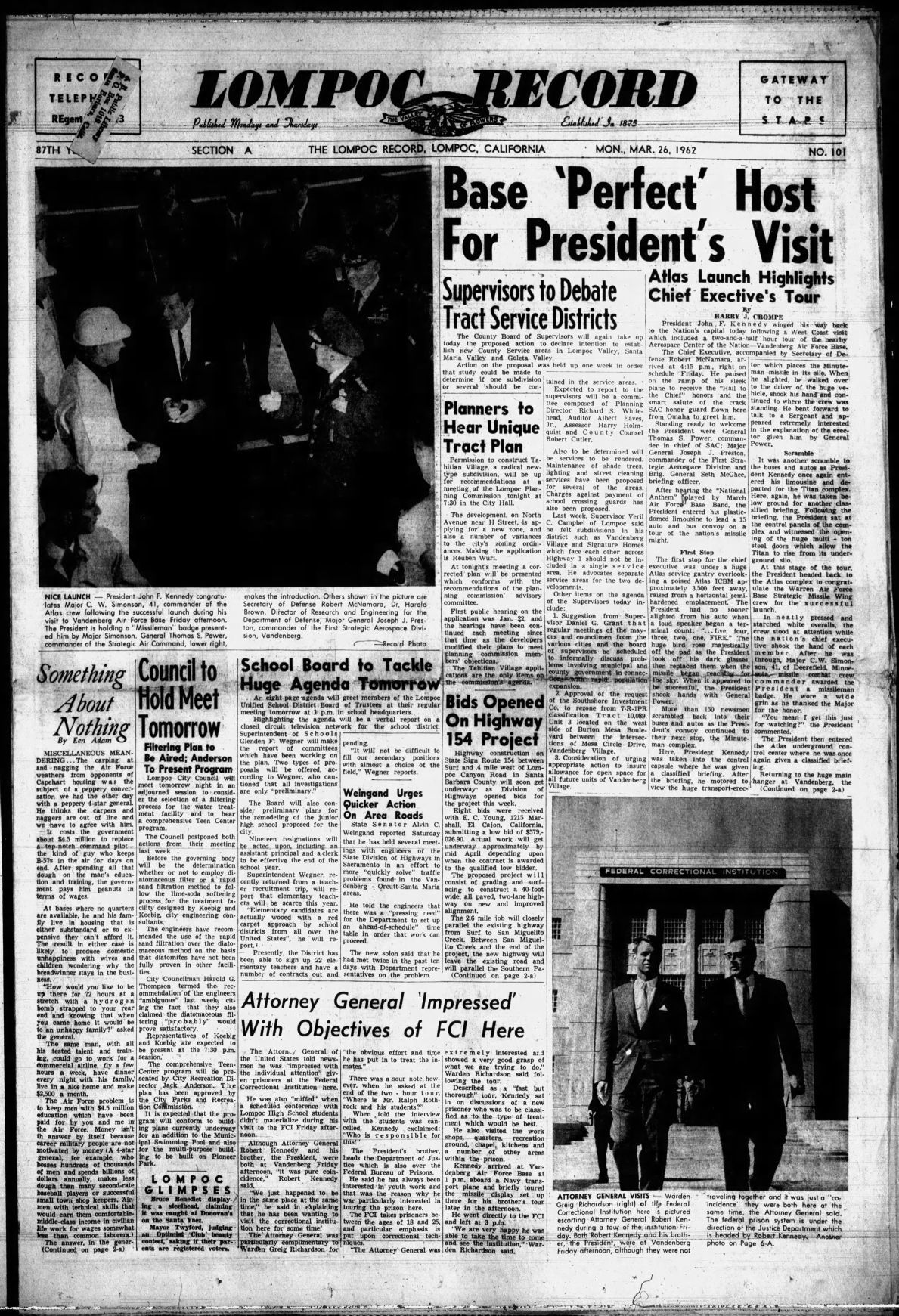 JFK at VAFB